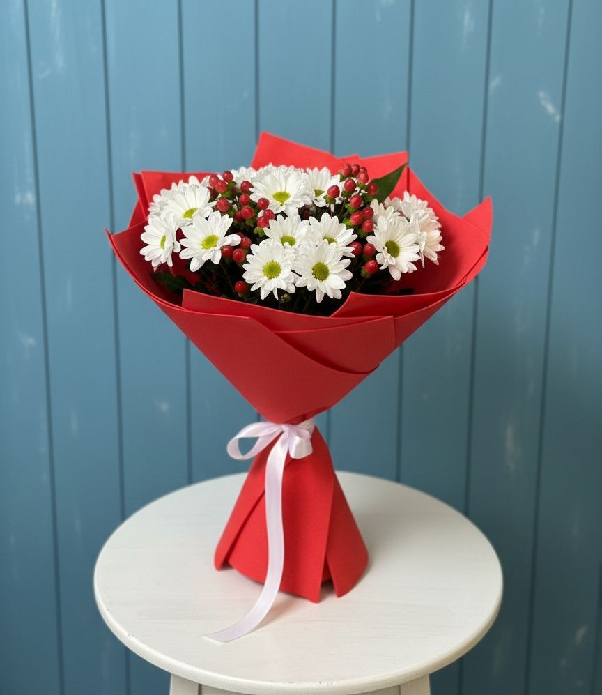 Букет цветов из: Хризантемы в Марковский