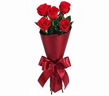Букет 5 Красных роз Эдлесс Лав в Марковский