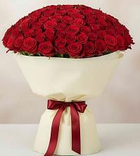 Букет 101 Красная роза Милано в Марковский