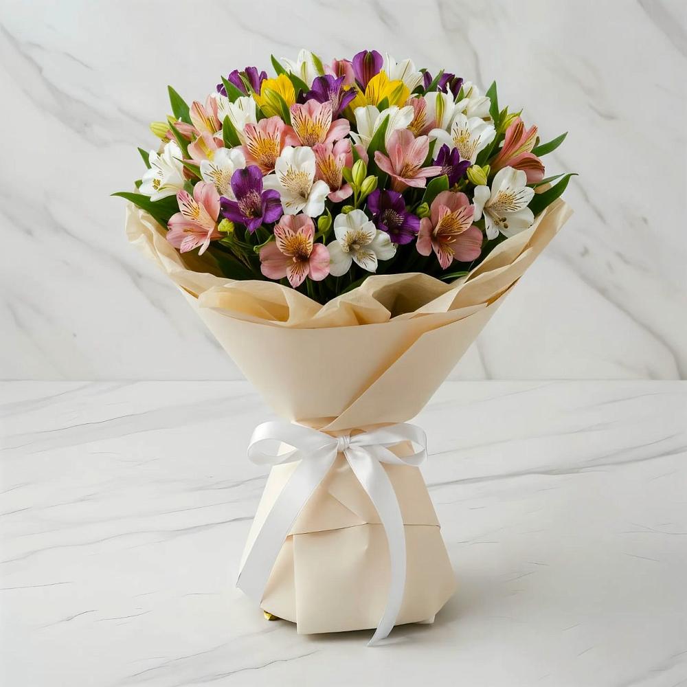 Букет цветов из: Альстромерии в Марковский