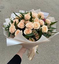 Букет Кремовые розы Латте в Марковский