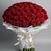 Букет 101 Красная роза Блэк Мэджик в Марковский