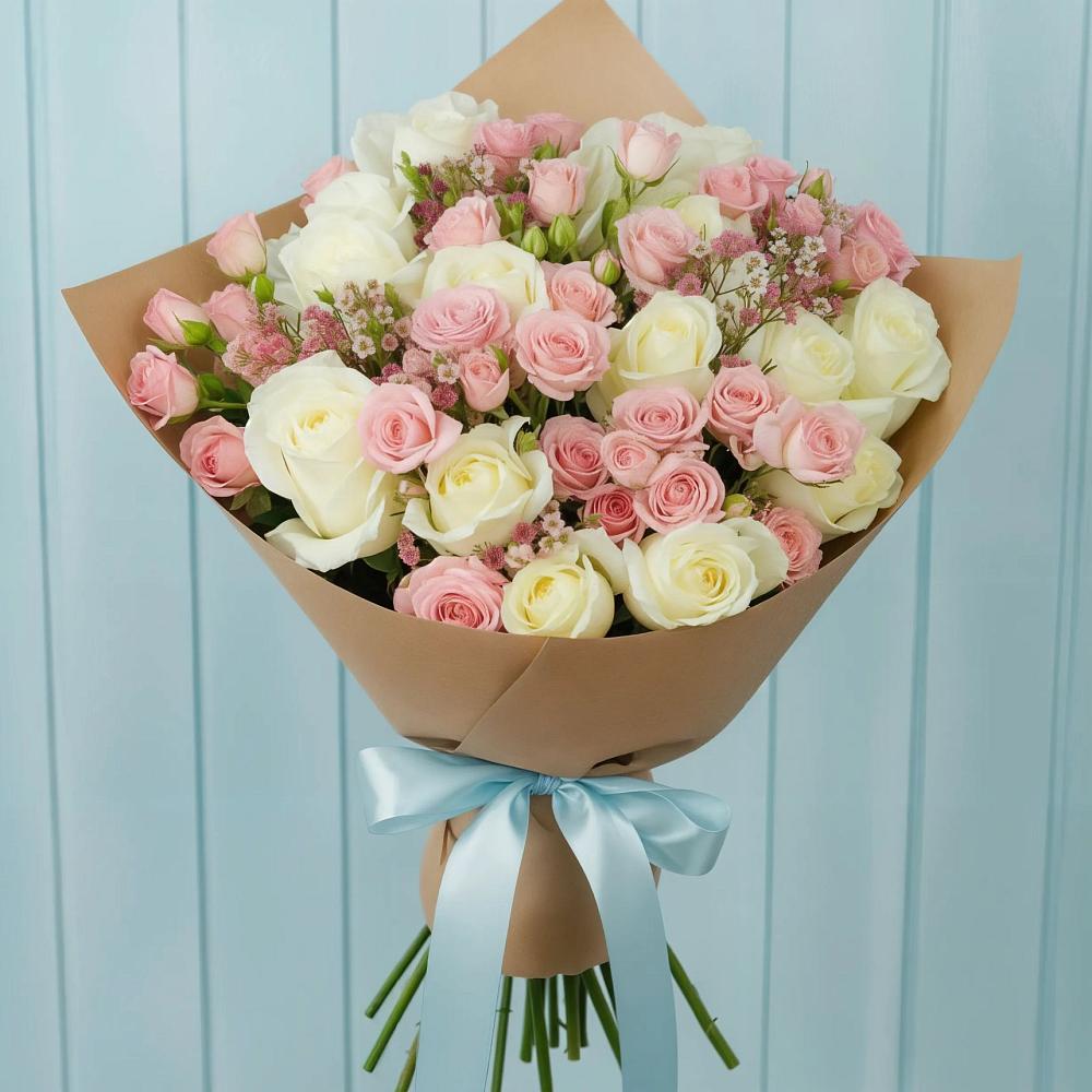 Букет цветов из: Розы в Марковский