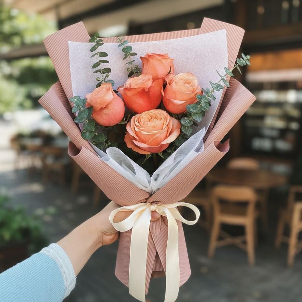 Букет цветов из: Розы в Марковский