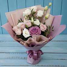 Букет цветов из:  Розы и Лизиантусы #REPLACE_PRED# Марковский