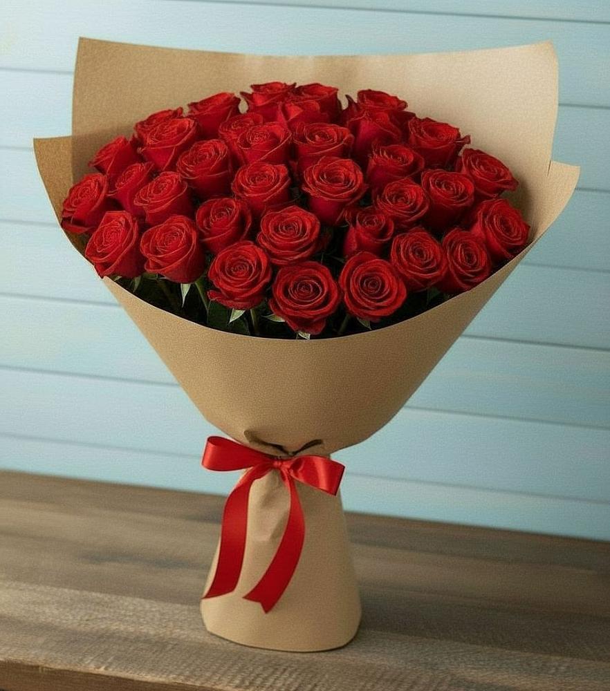 Букет Красные розы Милано в Марковский