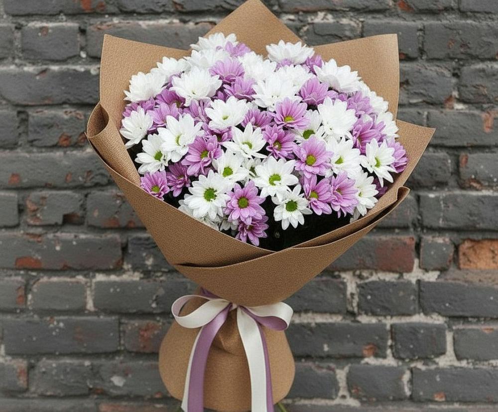 Букет цветов из: Хризантемы в Марковский