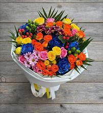 Букет цветов из:  Розы и Хризантемы в Марковский