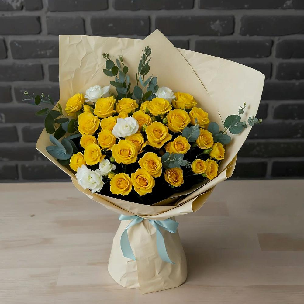 Букет цветов из: Розы в Марковский