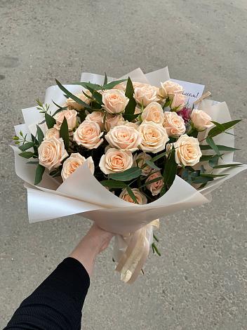 Букет Кремовые розы Латте в Марковский