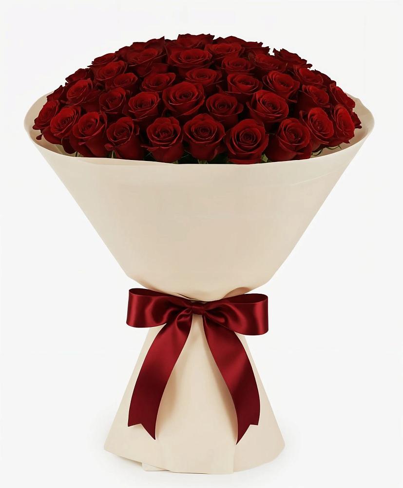 Букет 101 Бордовая роза Блэк Бакарра в Марковский