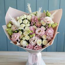 Букет цветов из:  Альстромерии и Розы в Марковский
